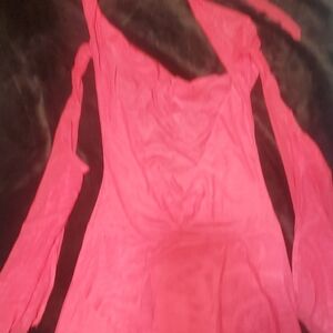 Vibrant Pink Dress with Tie Straps
